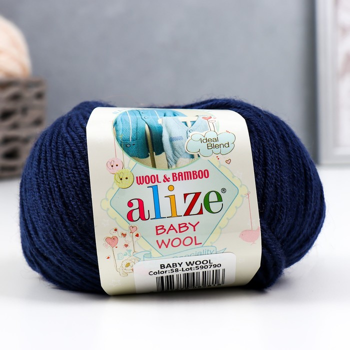

Пряжа Alize Baby Wool 40% шерсть, 40% акрил, 20% бамбук 175м/50гр 58