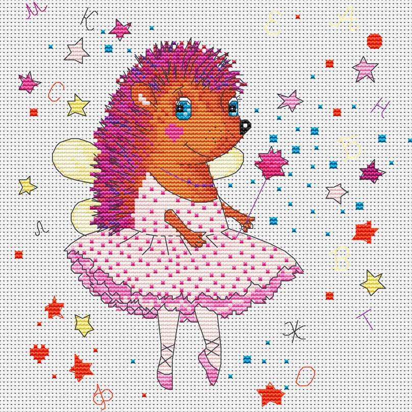 

Вышивка крестом Белоснежка Балерина, 27x27 см, Балерина