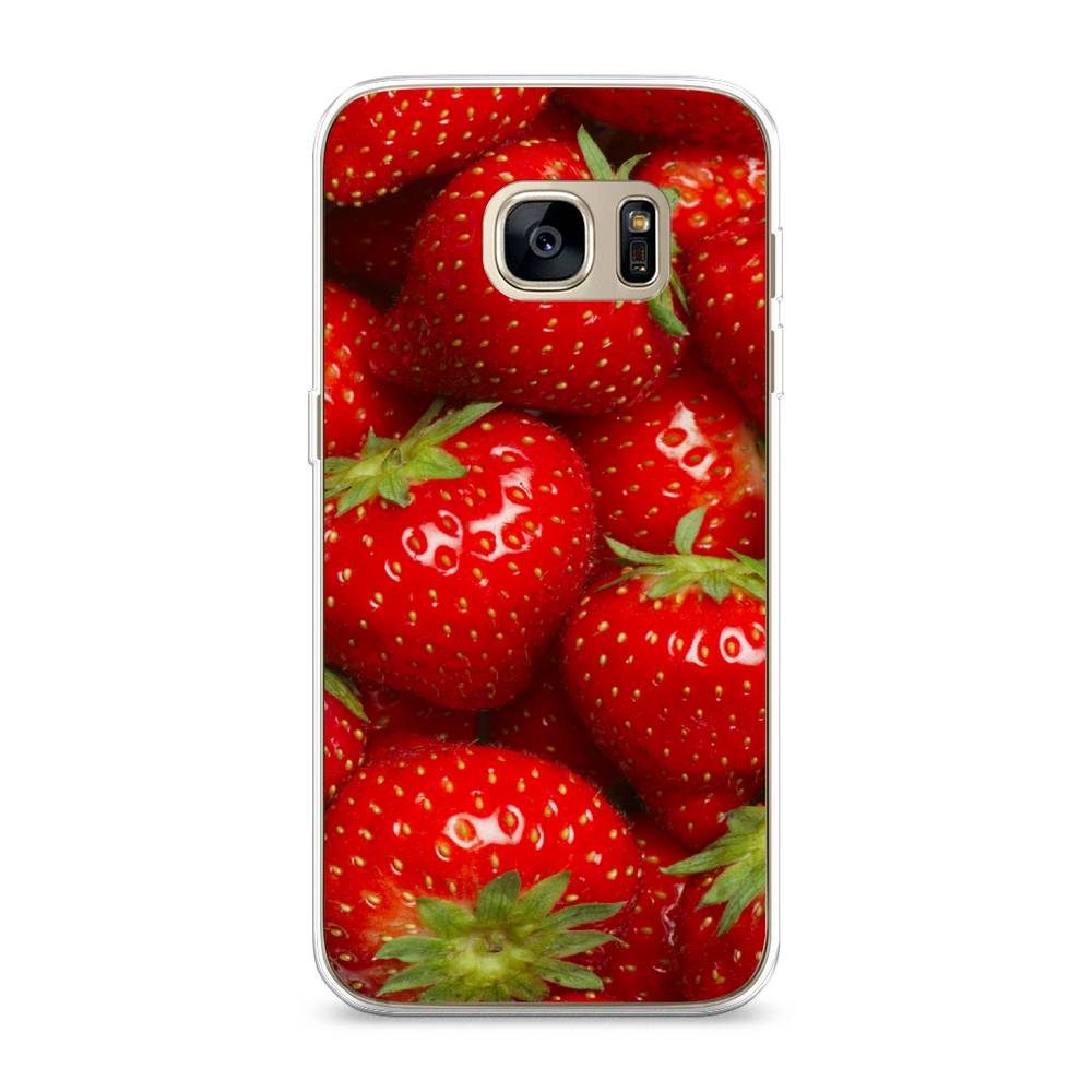 

Чехол Awog на Samsung Galaxy S7 edge "Клубника", Красный;зеленый, 24650-10