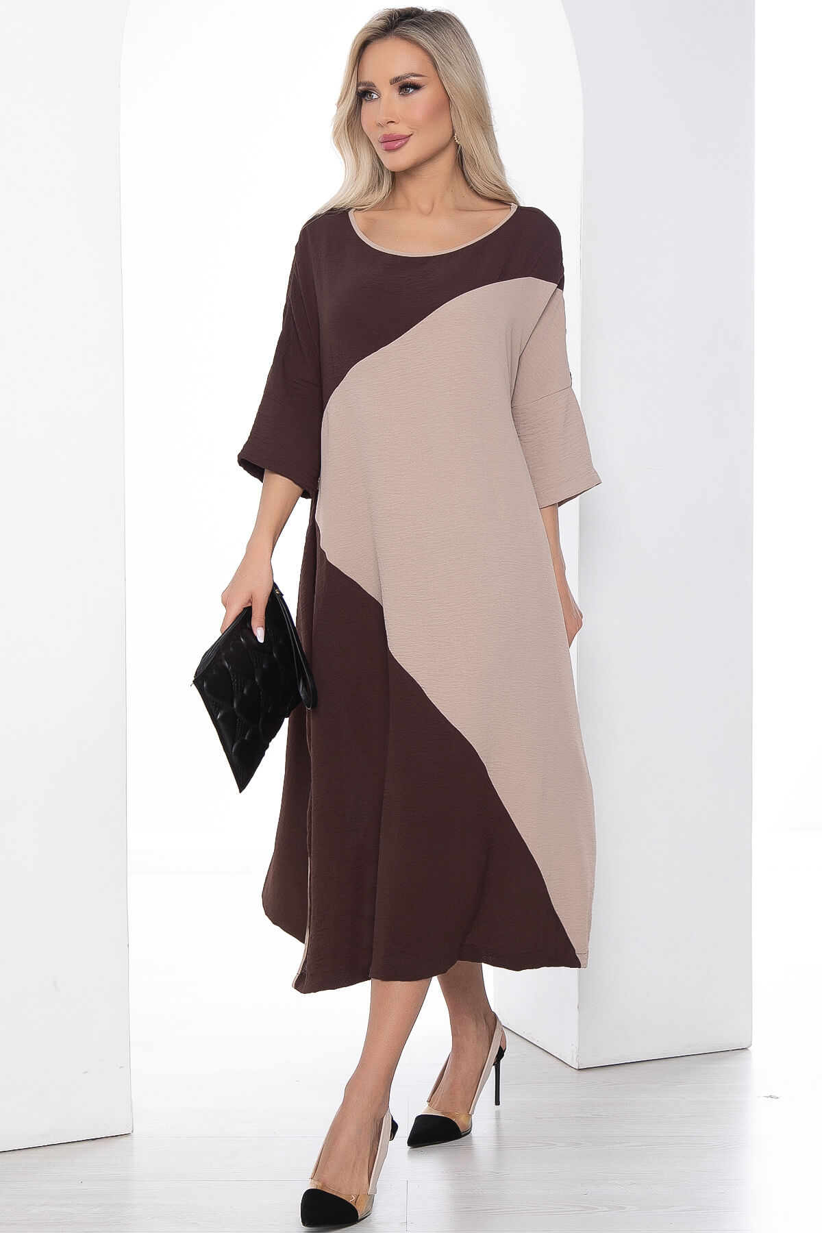 

Платье женское LT Collection Нежность коричневое 50 RU, Коричневый, Нежность
