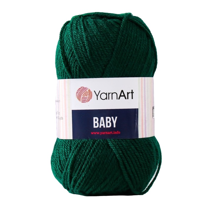 

Пряжа Baby 100% акрил 150м/50гр (590 темн.зеленый)