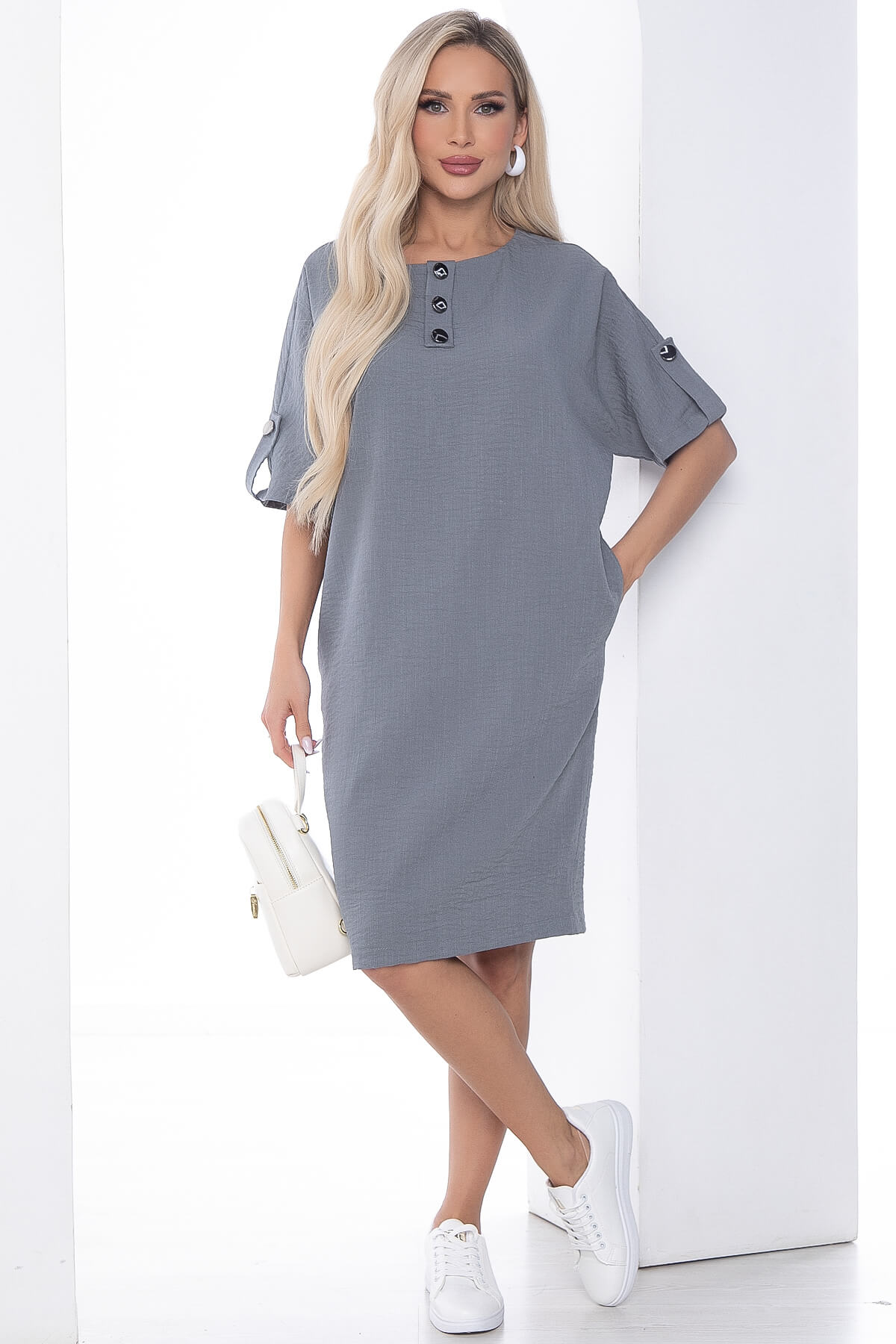 

Платье женское LT Collection Кайла серое 44 RU, Серый, Кайла