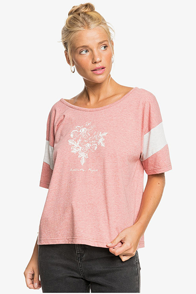 

Футболка женская Roxy Girls Dont Mind C розовая M INT, Girls Dont Mind C
