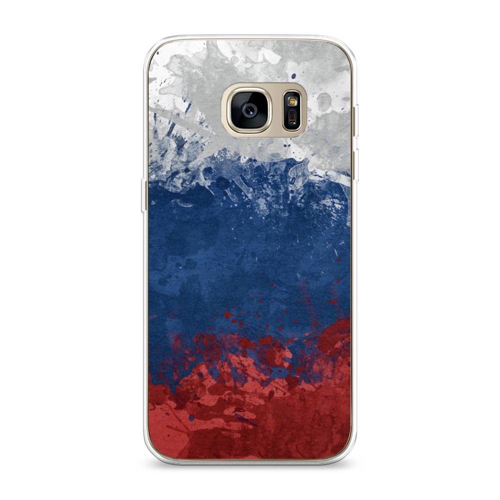 фото Чехол awog "флаг россии неровный" для samsung galaxy s7 edge