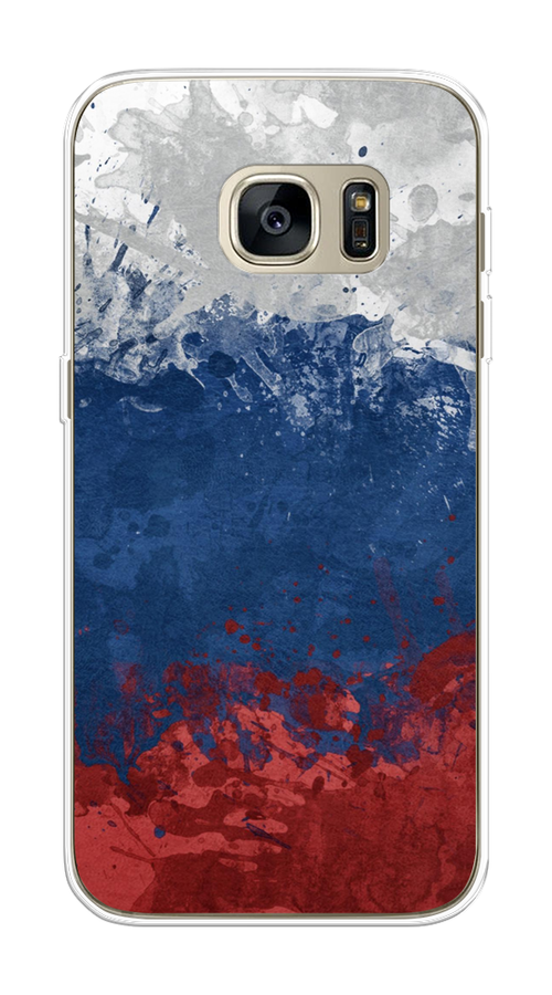 

Чехол Awog на Samsung Galaxy S7 edge "Флаг России неровный", Белый;синий;красный, 24650-5