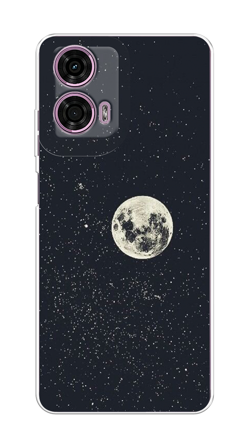 

Чехол на Motorola Moto G24 "Полнолуние", Бордовый, 243850-1