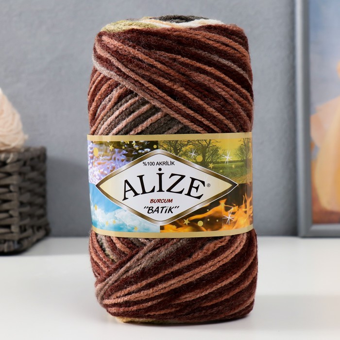 

Пряжа Alize Burcum batik 100% акрил 200м/100гр 1893