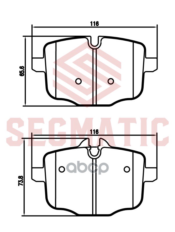 

Колодка Торм Диск Зад Bmw 5 (F10) 2009-2016 SEGMATIC SGBP2779