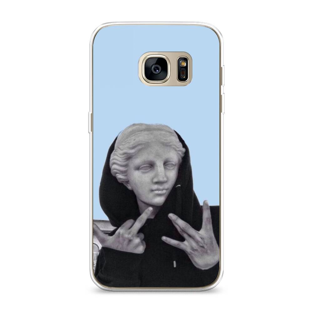 

Чехол Awog на Samsung Galaxy S7 edge "SWAG статуя", Голубой, 24650-9