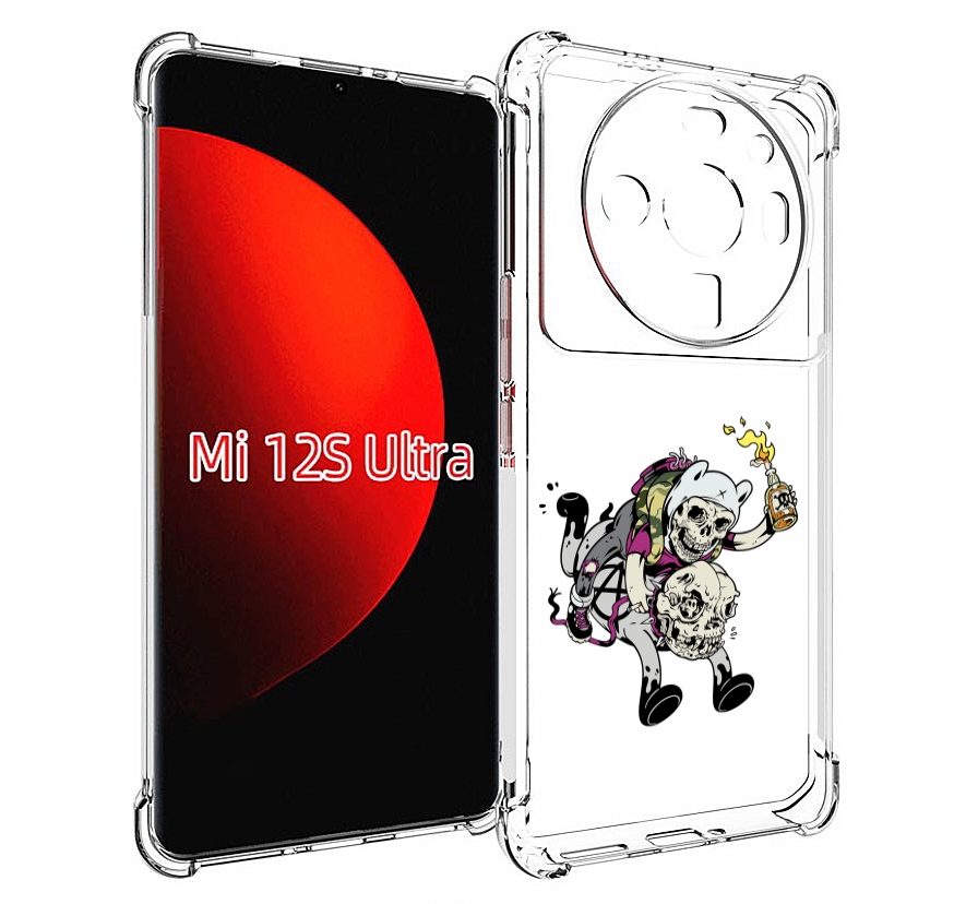 

Чехол MyPads время приключений скелеты для Xiaomi 12S Ultra, Прозрачный, Tocco