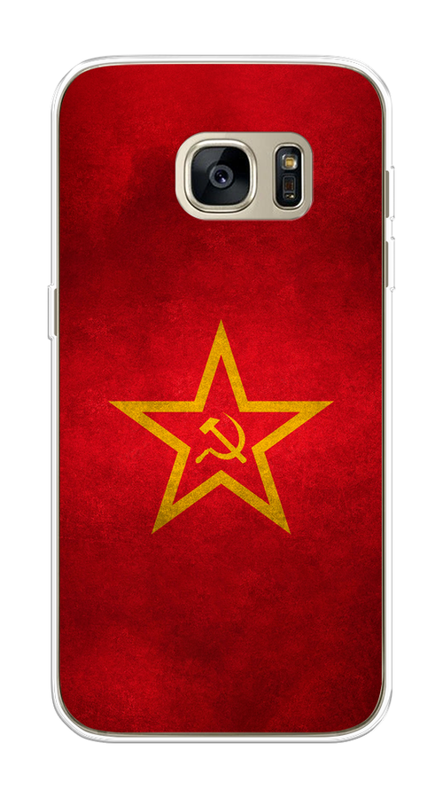 

Чехол Awog на Samsung Galaxy S7 edge "Красное знамя", Желтый;красный, 24650-10