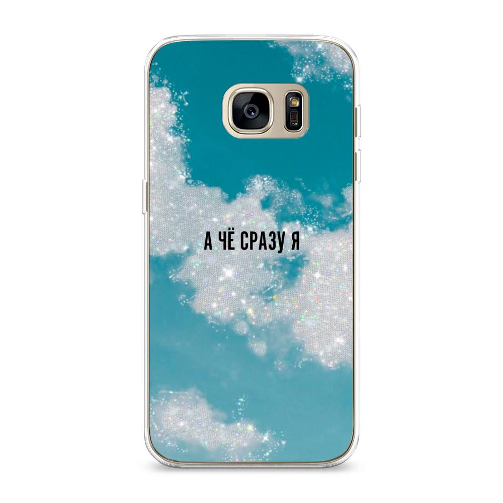 

Чехол Awog на Samsung Galaxy S7 edge "Чехол Awog", Серебристый;черный, 24650-6