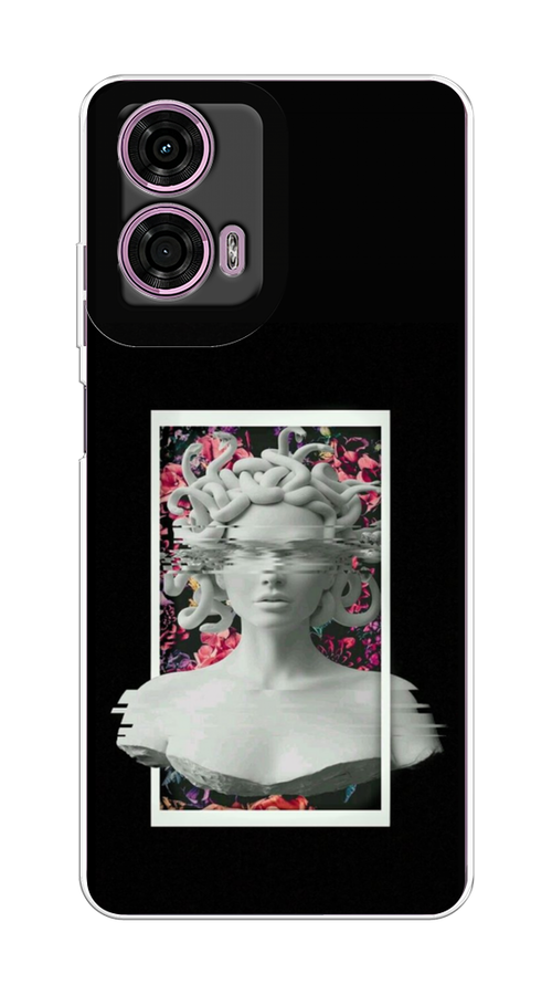 

Чехол на Motorola Moto G24 "Web Punk Медуза Горгона", Черный;серый, 243850-1