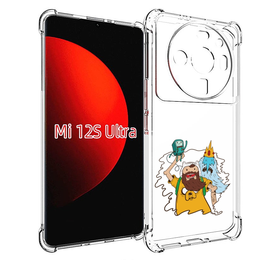 

Чехол MyPads время приключений старый Финн для Xiaomi 12S Ultra, Прозрачный, Tocco