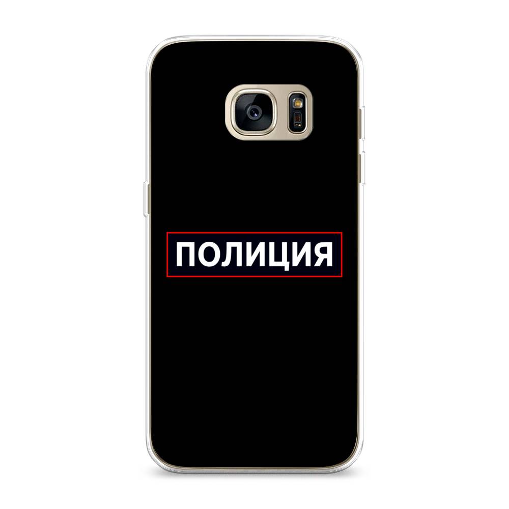 

Чехол Awog на Samsung Galaxy S7 edge "Police logo", Черный;белый;красный, 24650-5