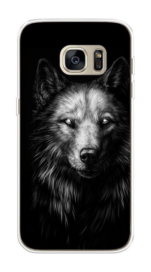 

Чехол Awog на Samsung Galaxy S7 edge "Волк черно белый", Серый;бежевый;белый, 24650-1