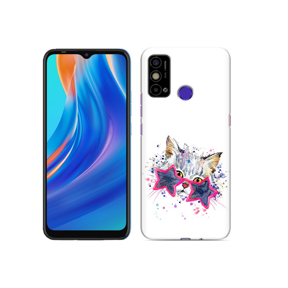 

Чехол MyPads Tocco для Tecno Spark Go звездные очки, Прозрачный, Tocco