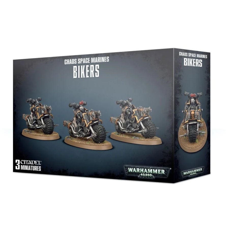 

43-08GW Набор Космодесант Хаоса. Байкеры Chaos Space Marines Bikers