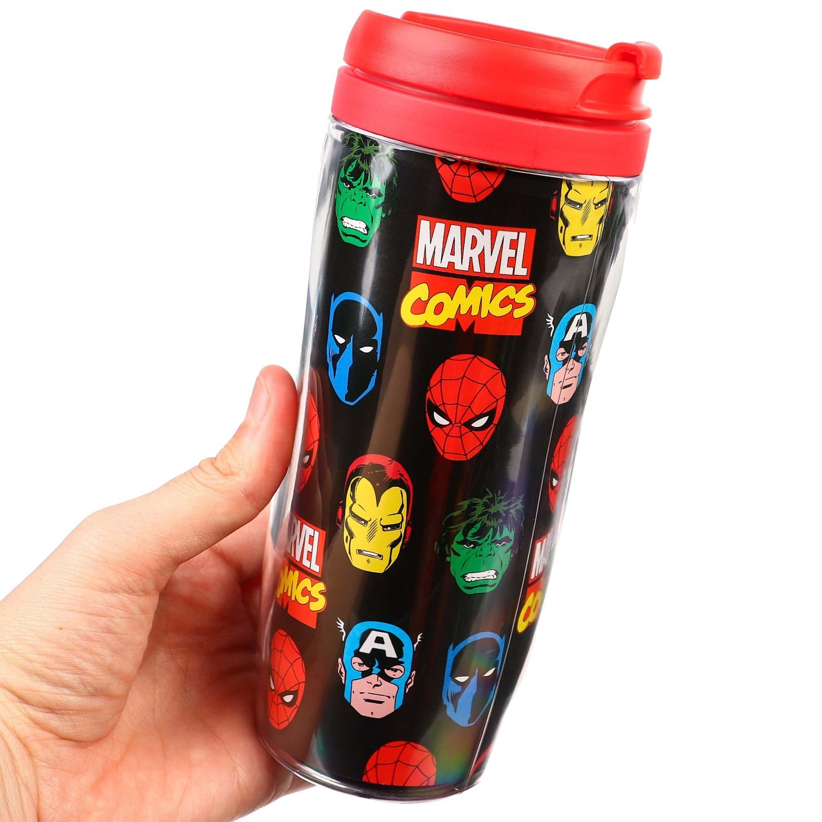 

Термостакан Marvel Мстители 350 мл, Красный;черный, Термостакан