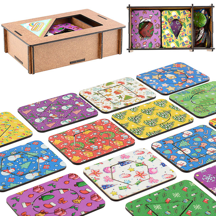 

WoodLand Toys по методикам Доски Сегена Новогоднее настроение, по методикам Доски Сегена "Новогоднее настроение"