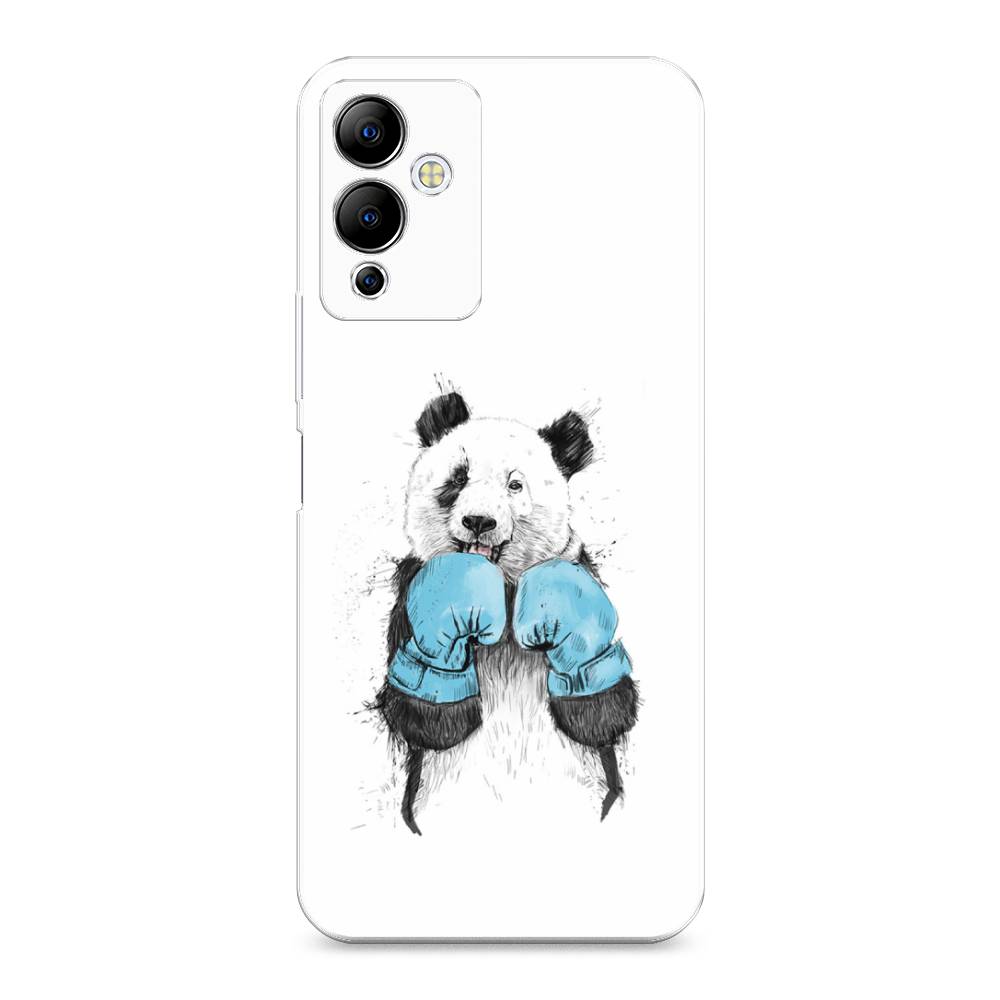 

Чехол на Infinix Note 12i "Панда боксер", Голубой;белый;серый, 3102050-1