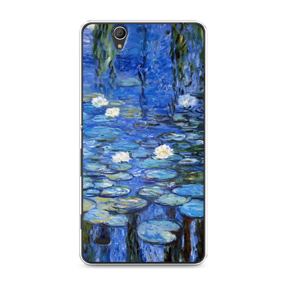 

Чехол на Sony Xperia C4 "Нарисованный пруд", Синий;зеленый, 52650-4