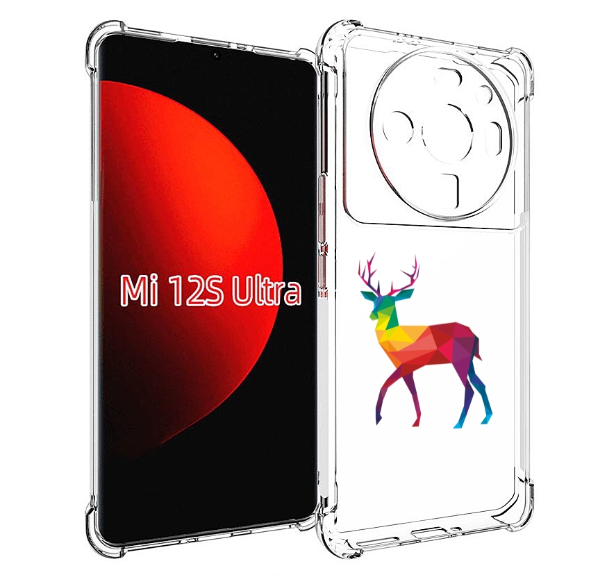 

Чехол MyPads геометрический олень для Xiaomi 12S Ultra, Прозрачный, Tocco