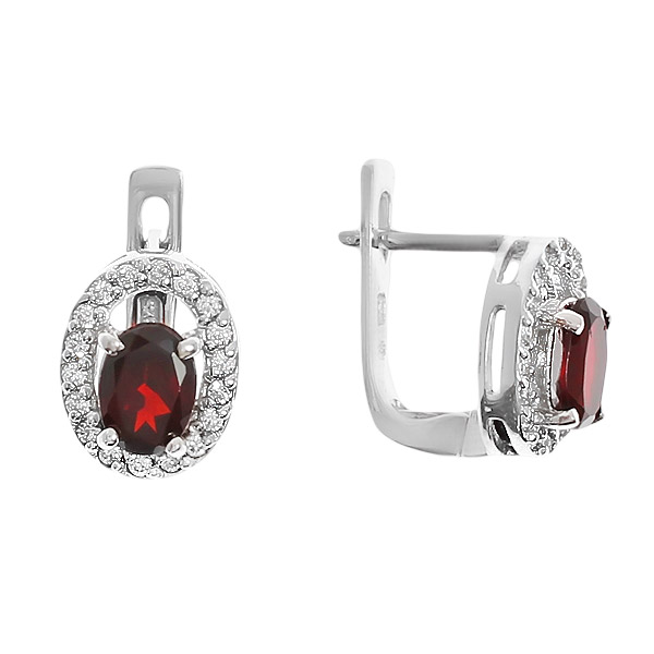 

Серьги из серебра с гранатом Balex Jewellery 2405835542, 2405835542
