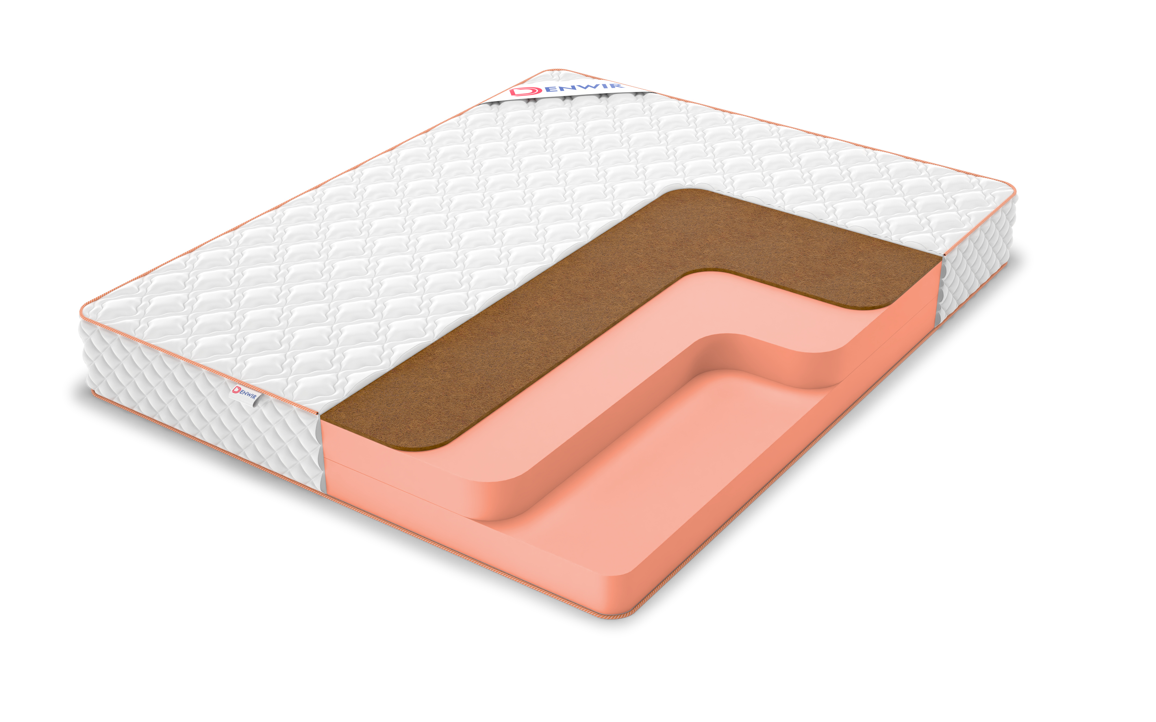 

Матрас беспружинный DENWIR TOP FOAM HARD 21/chstmat_TFH21_160x195, Белый, TOP FOAM HARD 21