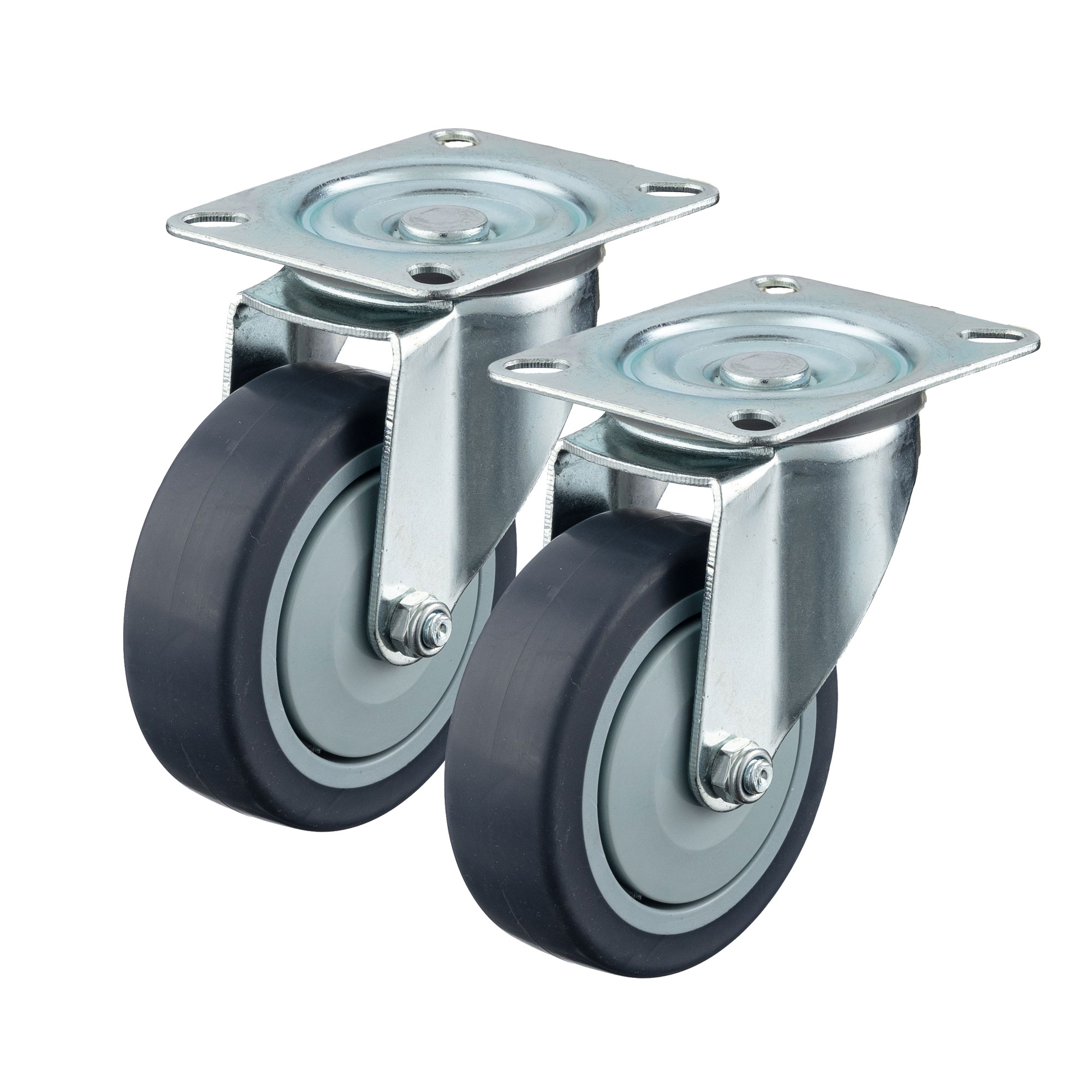 Комплект колес промышленных поворотных Стелла-техник N48100TPR-K2 100мм100кг 1101₽