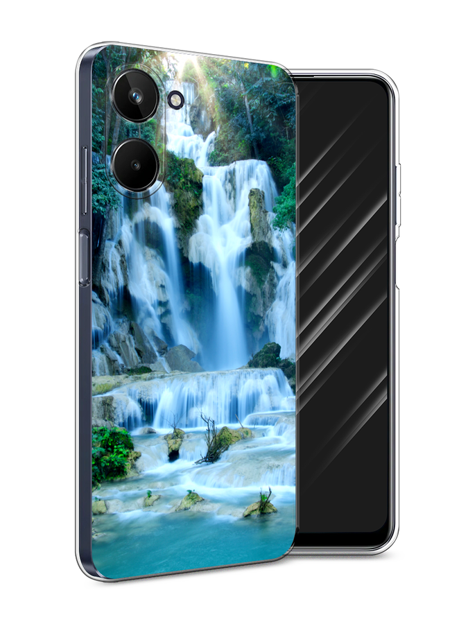 

Чехол Awog на Realme 10 5G "Водопад 8", Голубой;зеленый, 2512650-4