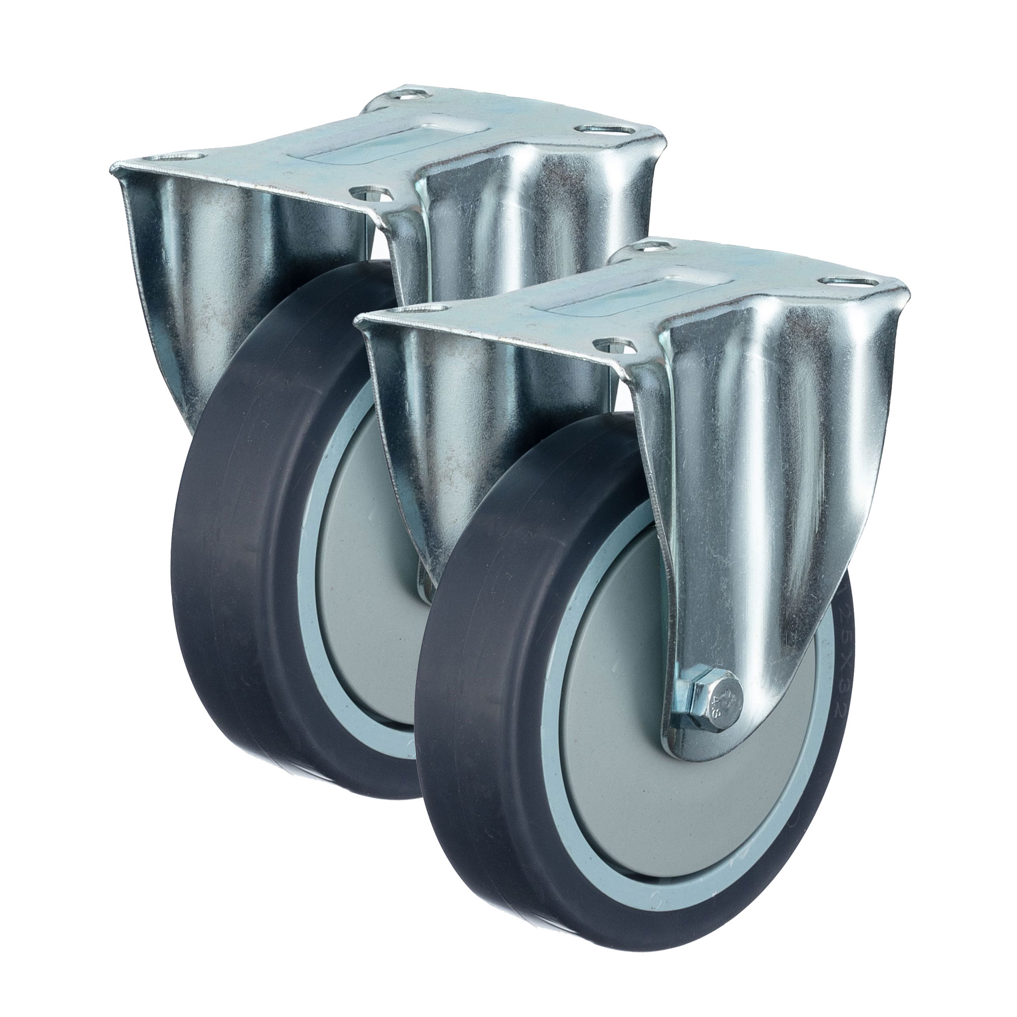 Комплект колес промышленных неповоротных Стелла-техник N48125TPRF-K2 125мм140кг 1088₽