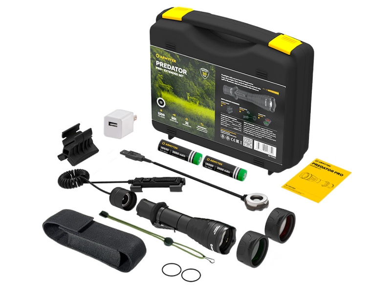 фото Фонарь с комплектом armytek predator pro magnet usb extended set