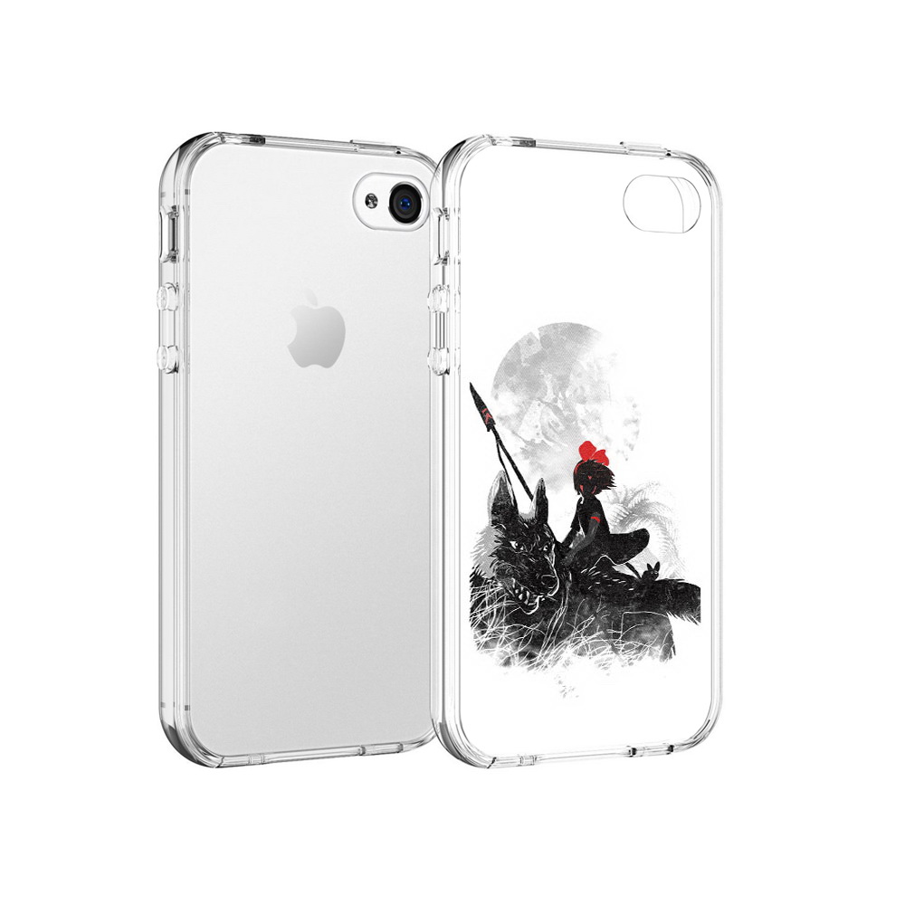 

Чехол MyPads Tocco для Apple iPhone 4 мононоке, Прозрачный, Tocco