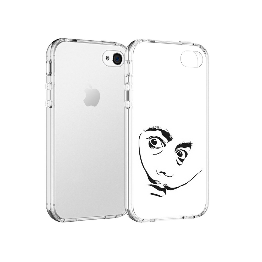 

Чехол MyPads Tocco для Apple iPhone 4 мужчина с длинными усами, Прозрачный, Tocco