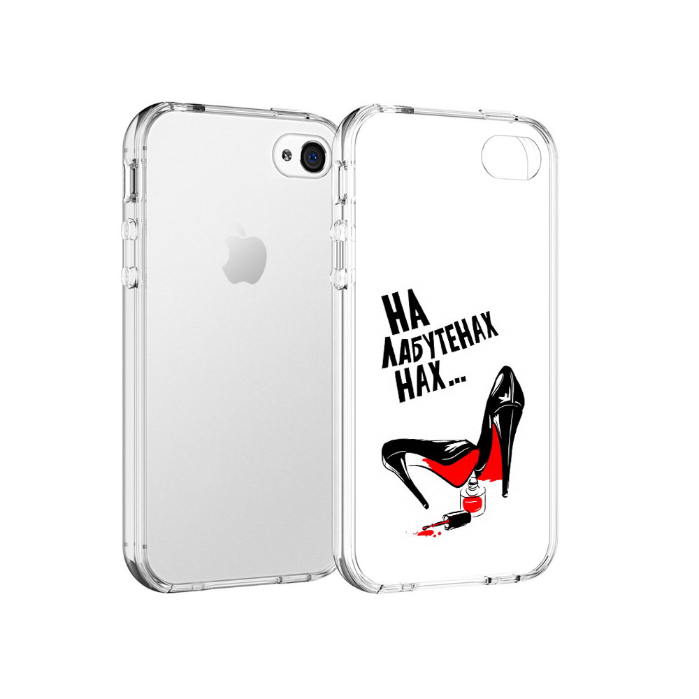

Чехол MyPads Tocco для Apple iPhone 4 на лабутенах, Прозрачный, Tocco
