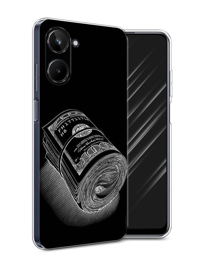 

Чехол Awog на Realme 10 5G "Кубышка денег", Черный;серебристый, 2512650-5