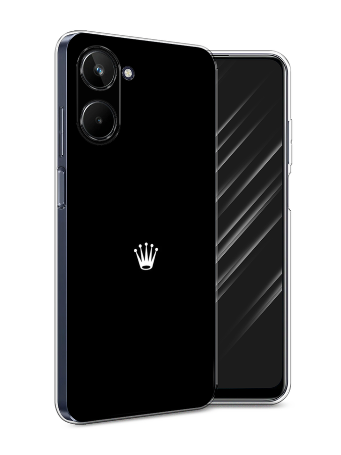 

Чехол Awog на Realme 10 5G "Белая корона на черном фоне", Черный, 2512650-7