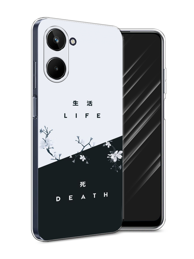 

Чехол Awog на Realme 10 5G "Life and death", Черный;серый, 2512650-7