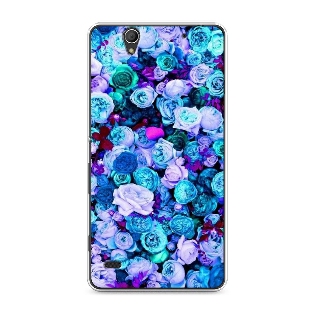 

Чехол на Sony Xperia C4 "Цветочный ковер", Фиолетовый, 52650-2