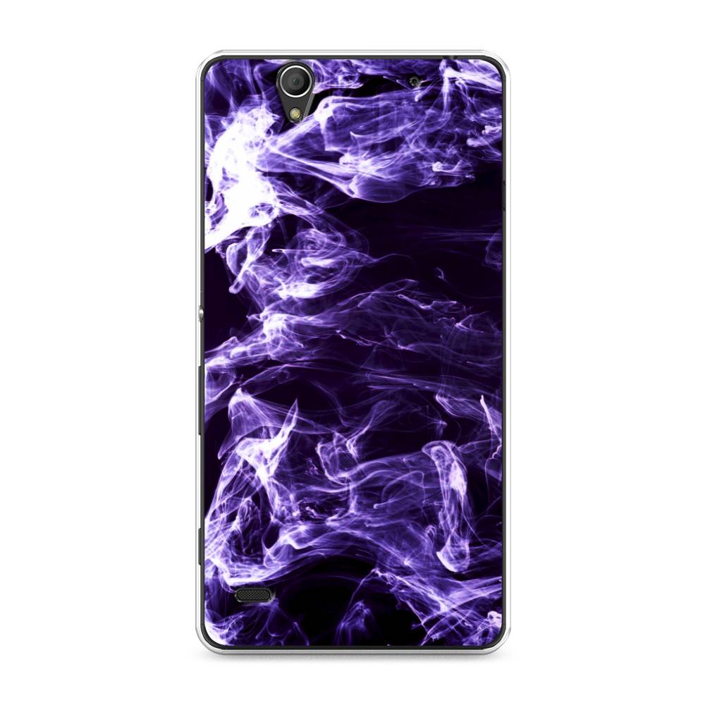 

Чехол на Sony Xperia C4 "Фиолетовый дым", Фиолетовый;белый;черный, 52650-3