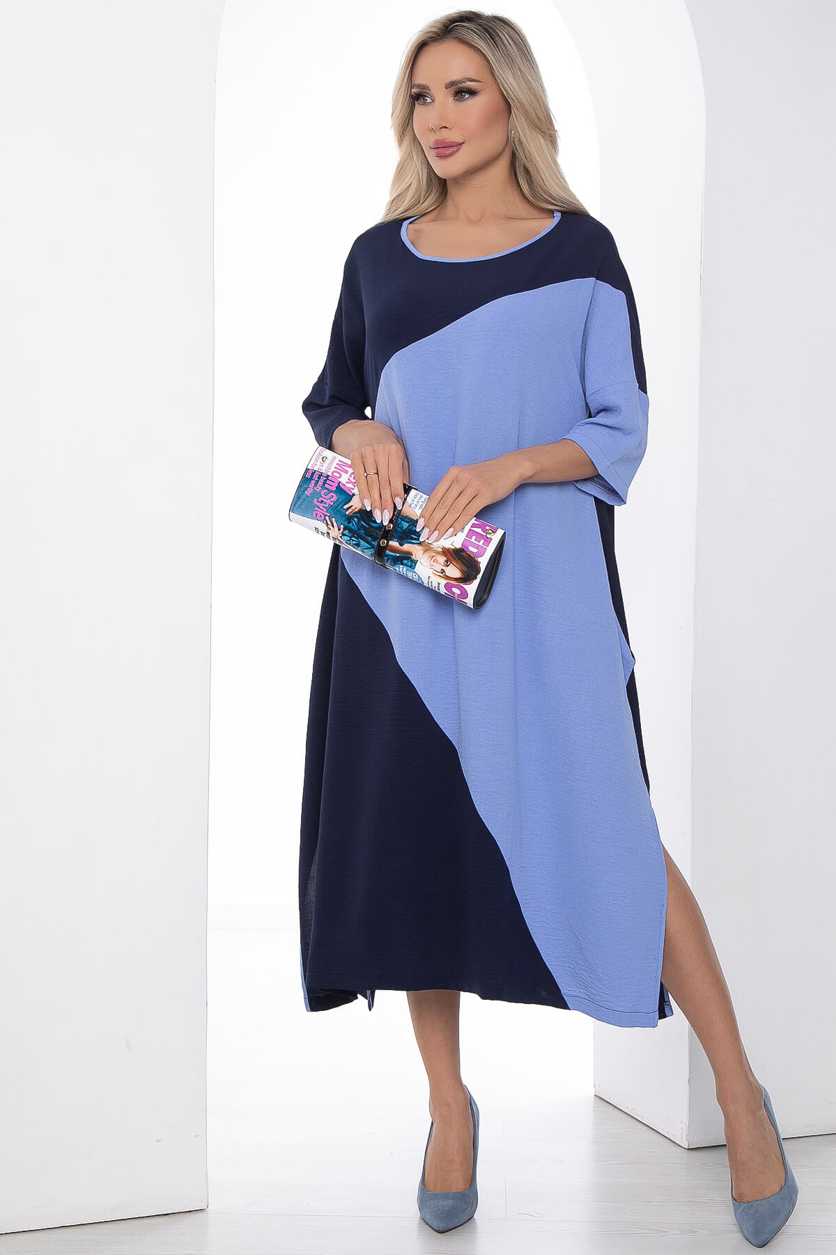 

Платье женское LT Collection Нежность синее 50 RU, Синий, Нежность