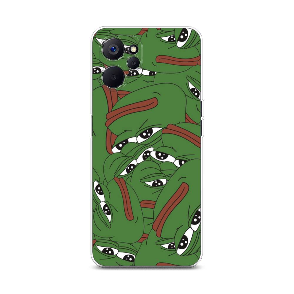 

Чехол Awog на Realme 10 5G "Печальный frog", Зеленый;белый, 2512650-9