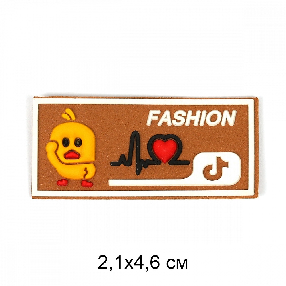 

TBY Fashion 2,1х4,6 см, 20 шт, Коричневый, "Fashion", 2,1х4,6 см, 20 шт