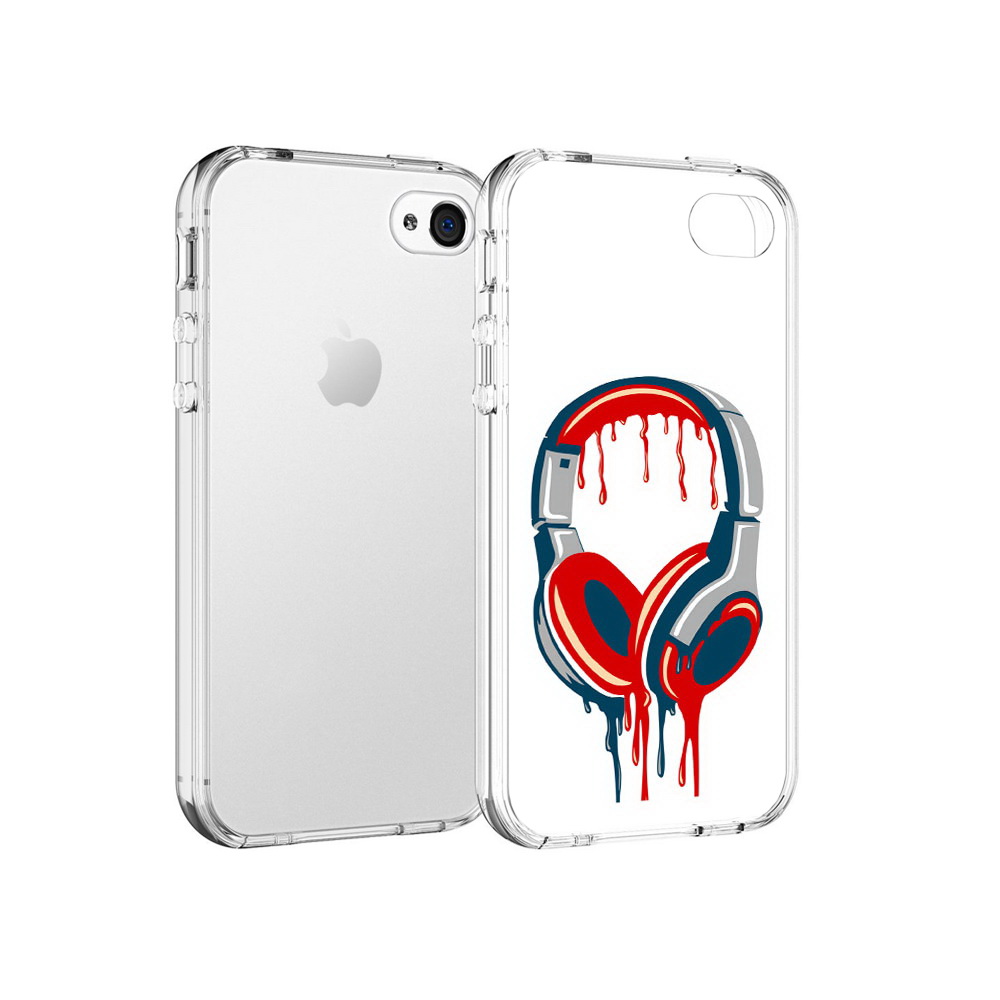 

Чехол MyPads Tocco для Apple iPhone 4 не делай громко, Прозрачный, Tocco