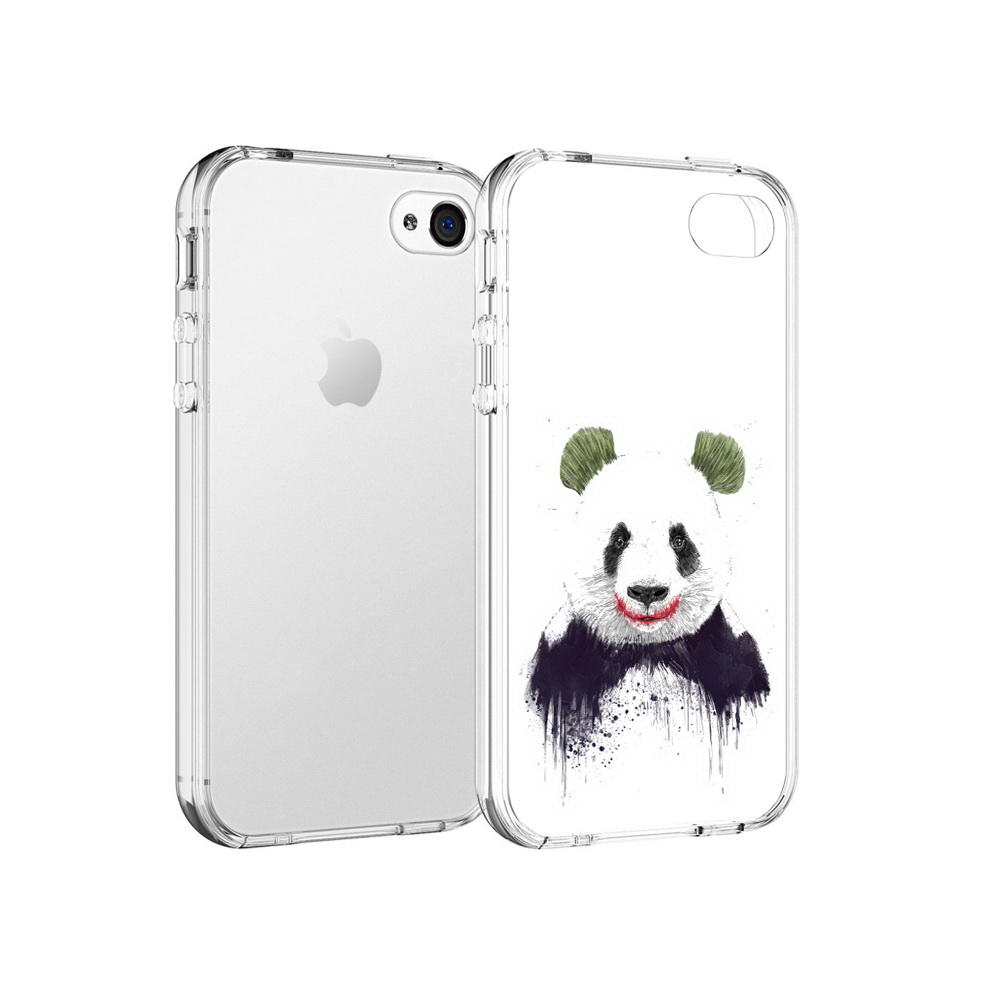 

Чехол MyPads Tocco для Apple iPhone 4 панда джокер, Прозрачный, Tocco