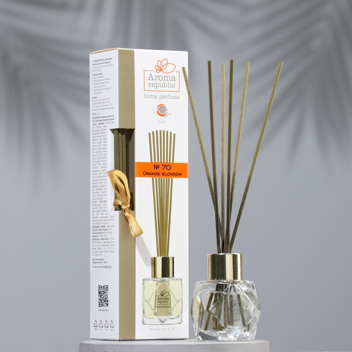 

Диффузор ароматический AROMA REPUBLIC, 30 мл, "Orange blossom", оранжевый цветок