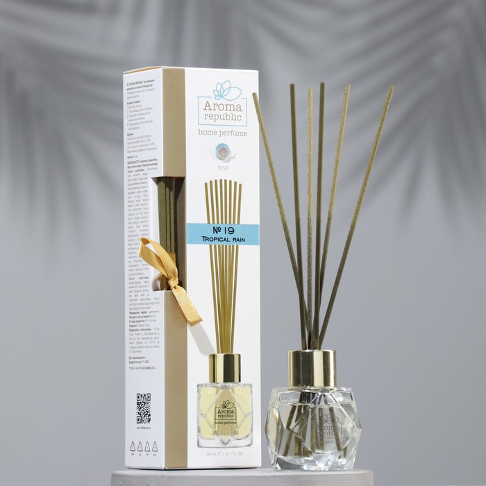 

Диффузор ароматический AROMA REPUBLIC, 30 мл, "Tropical rain", тропический дождь