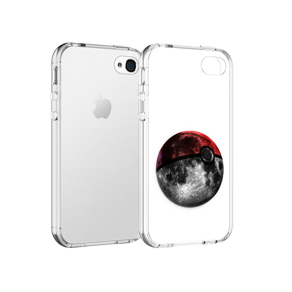 

Чехол MyPads Tocco для Apple iPhone 4 планета покебол, Прозрачный, Tocco