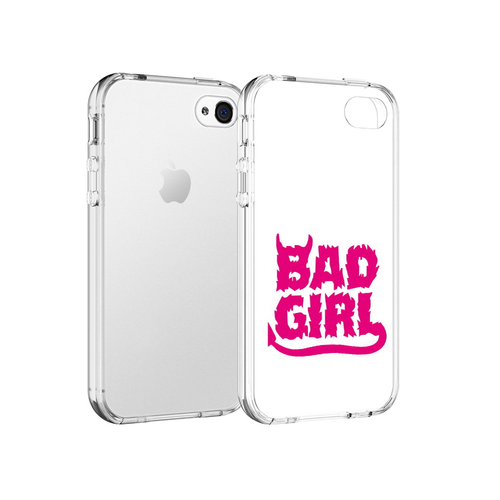 

Чехол MyPads Tocco для Apple iPhone 4 плохая девочка, Прозрачный, Tocco
